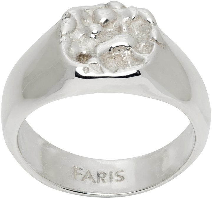 Photo: FARIS Silver Roca Crown Signet Ring