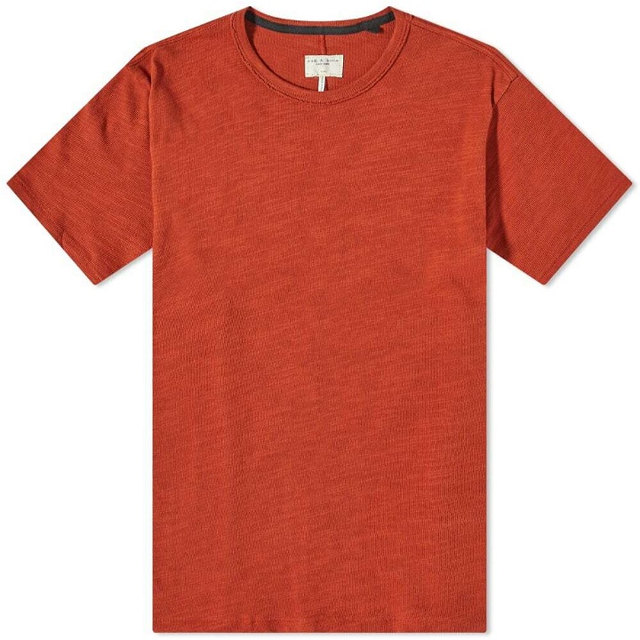 Photo: Rag & Bone Men's Classic T-Shirt in Rust