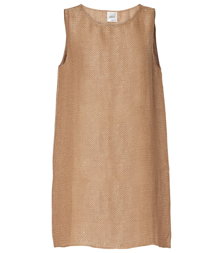 Photo: Leset Stella sequined linen-blend minidress