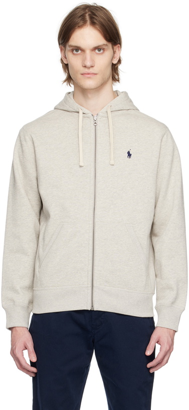 Photo: Polo Ralph Lauren Gray Full-Zip Hoodie