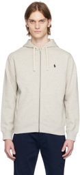 Polo Ralph Lauren Gray Full-Zip Hoodie