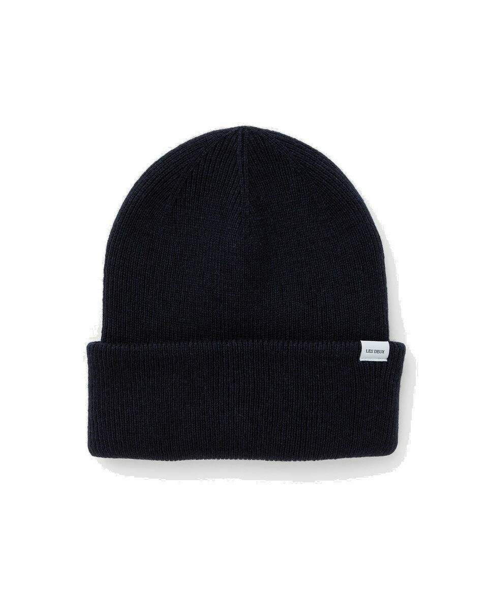 Les Deux Wayne Wool Beanie Blue - Mens - Beanies Les Deux