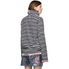 Charles Jeffrey Loverboy Black and White Tube Neck Sweater