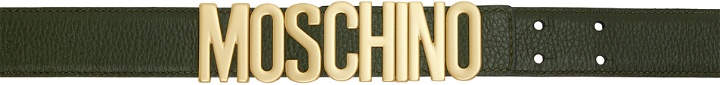 Photo: Moschino Khaki Logo Belt