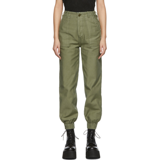 R13 Green Utility Trousers R13