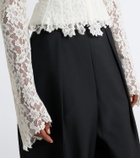 De La Vali Vitalis lace cotton-blend corset top