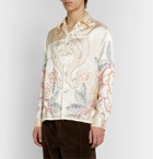 BODE - Embroidered Satin-Twill Shirt - Neutrals
