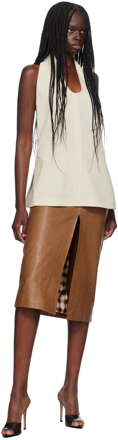 16Arlington Tan Ille Midi Skirt