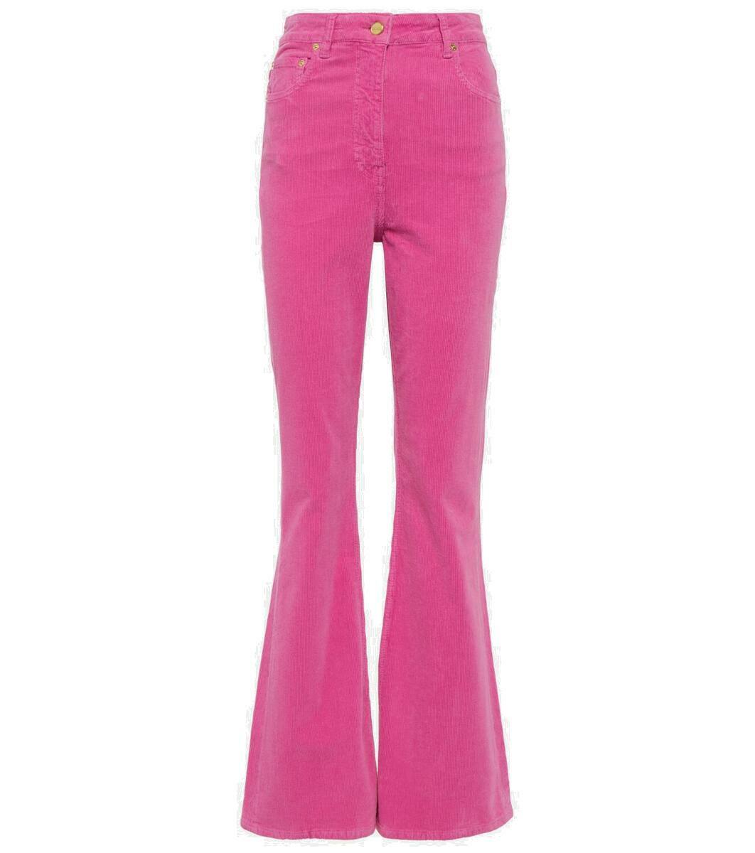 Ganni Cotton corduroy flared pants GANNI