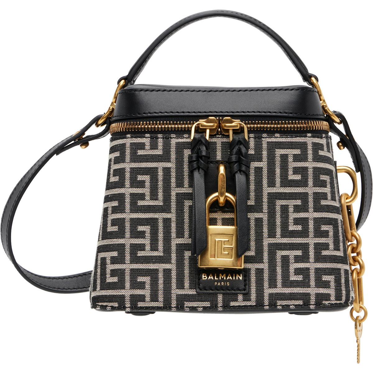 BALMAIN Black Pulse Vanity Bag
