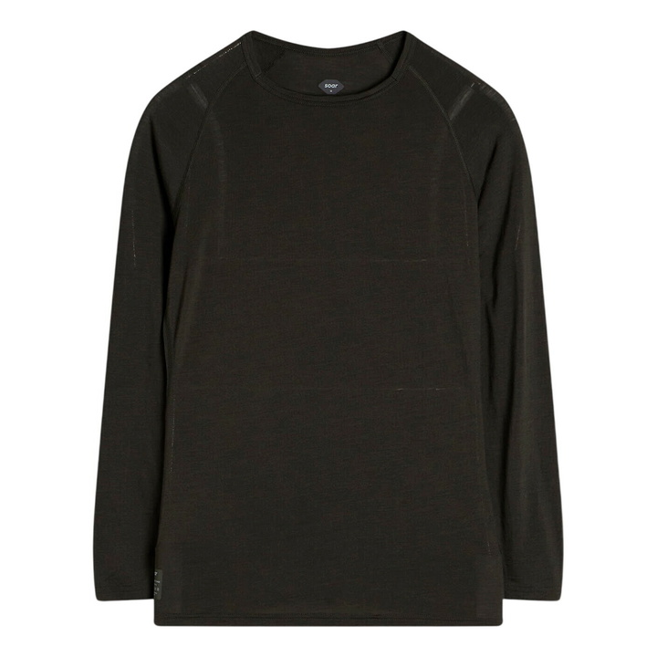 Photo: SOAR Women's Long Sleeve Merino Silk Base Layer in Forest Night
