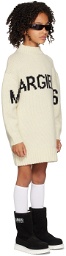 MM6 Maison Margiela Kids Off-White Mock Neck Dress