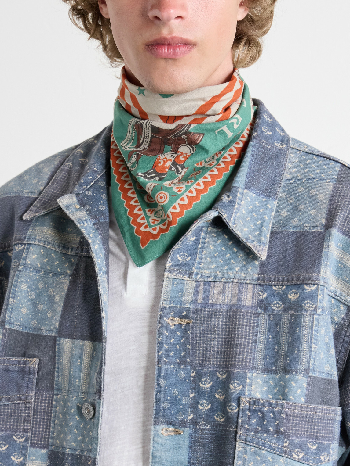 RRL - Western-Print Cotton Bandana