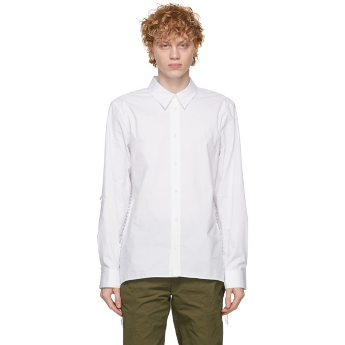 Photo: Helmut Lang White Poplin Laced Shirt