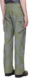 paria /FARZANEH Green Cotton Cargo Pants