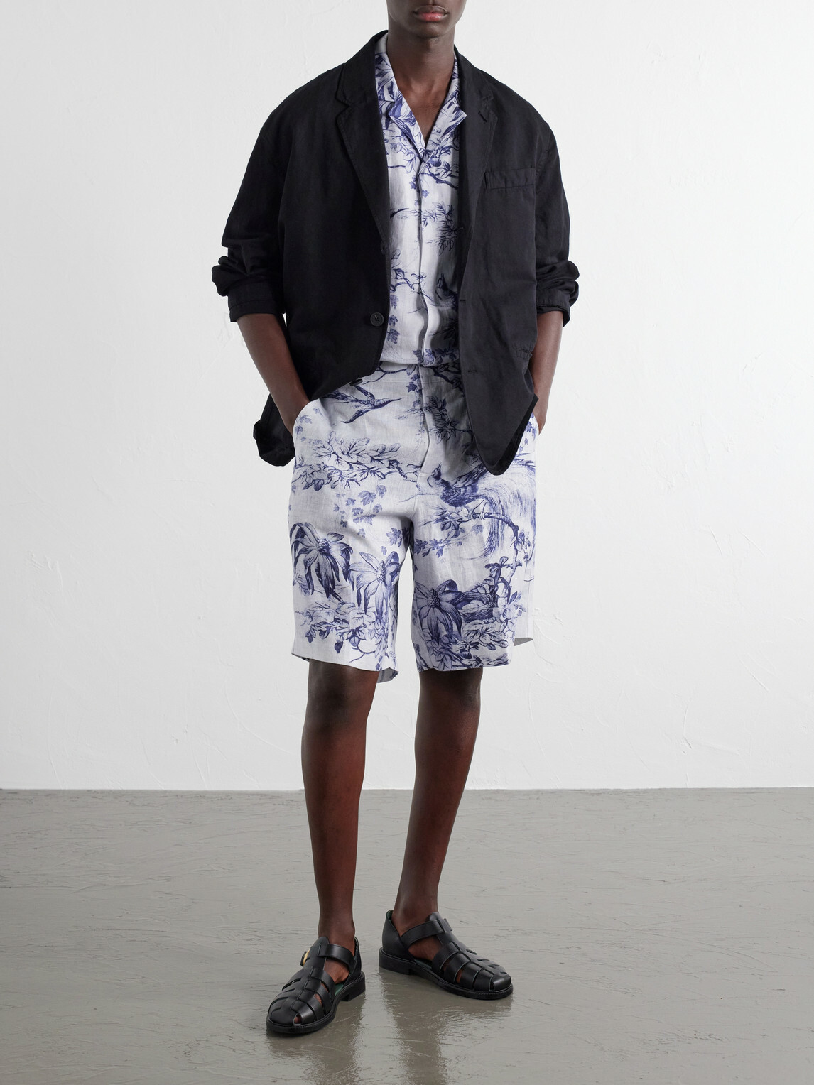 Orlebar Brown - Laurent Straight-Leg Linen Shorts - Blue