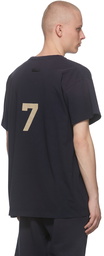 Fear of God Navy Flocked 7 T-Shirt