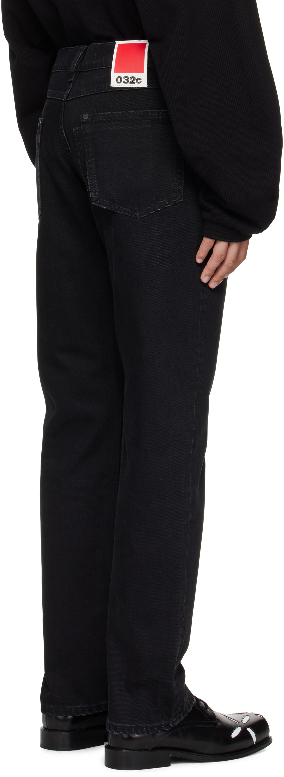 032c Black Down To Earth Straight Leg Jeans