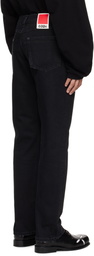 032c Black Down To Earth Straight Leg Jeans