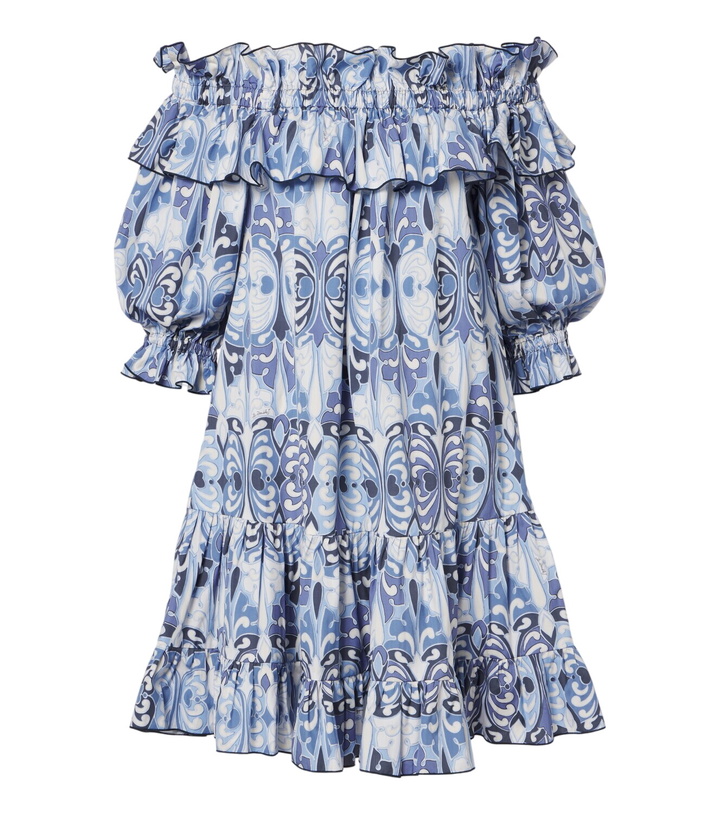Photo: La DoubleJ Breakfast printed cotton poplin minidress