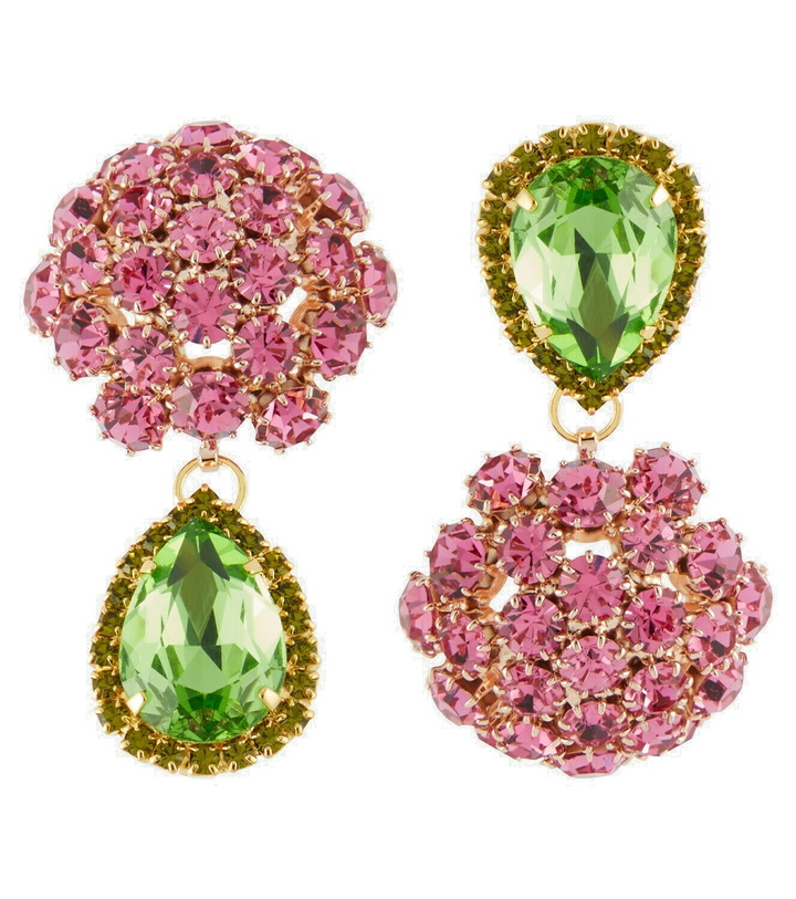 Photo: Magda Butrym Mismatched embellished earrings