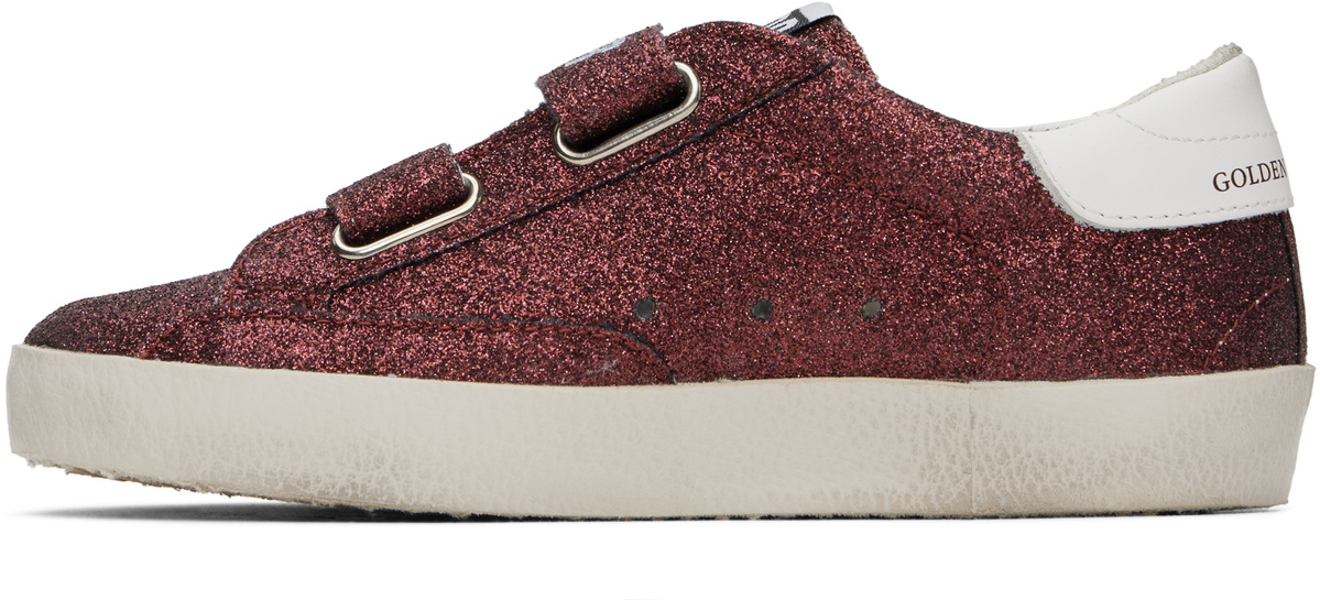 Golden Goose Kids Burgundy Old School Sneakers Golden Goose Deluxe Brand
