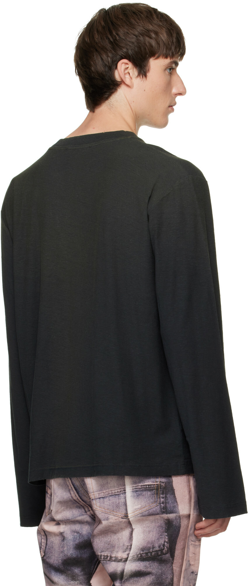 Acne Studios Black Sprayed '1996' Logo T-shirt