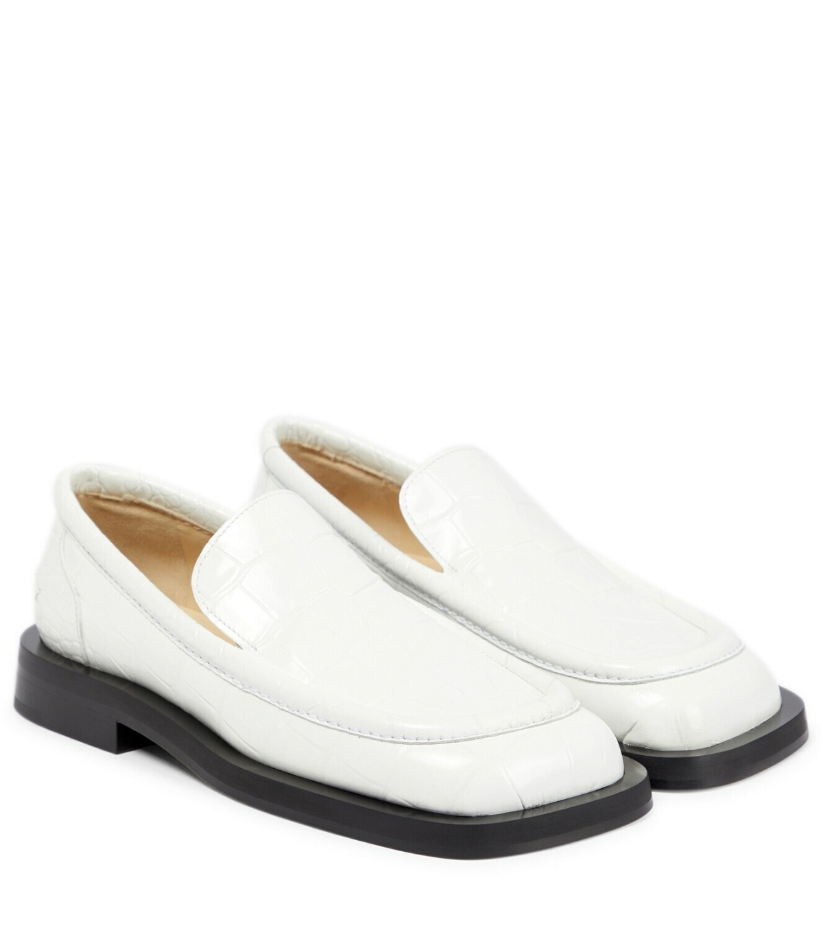 Photo: Proenza Schouler Croc-effect leather loafers