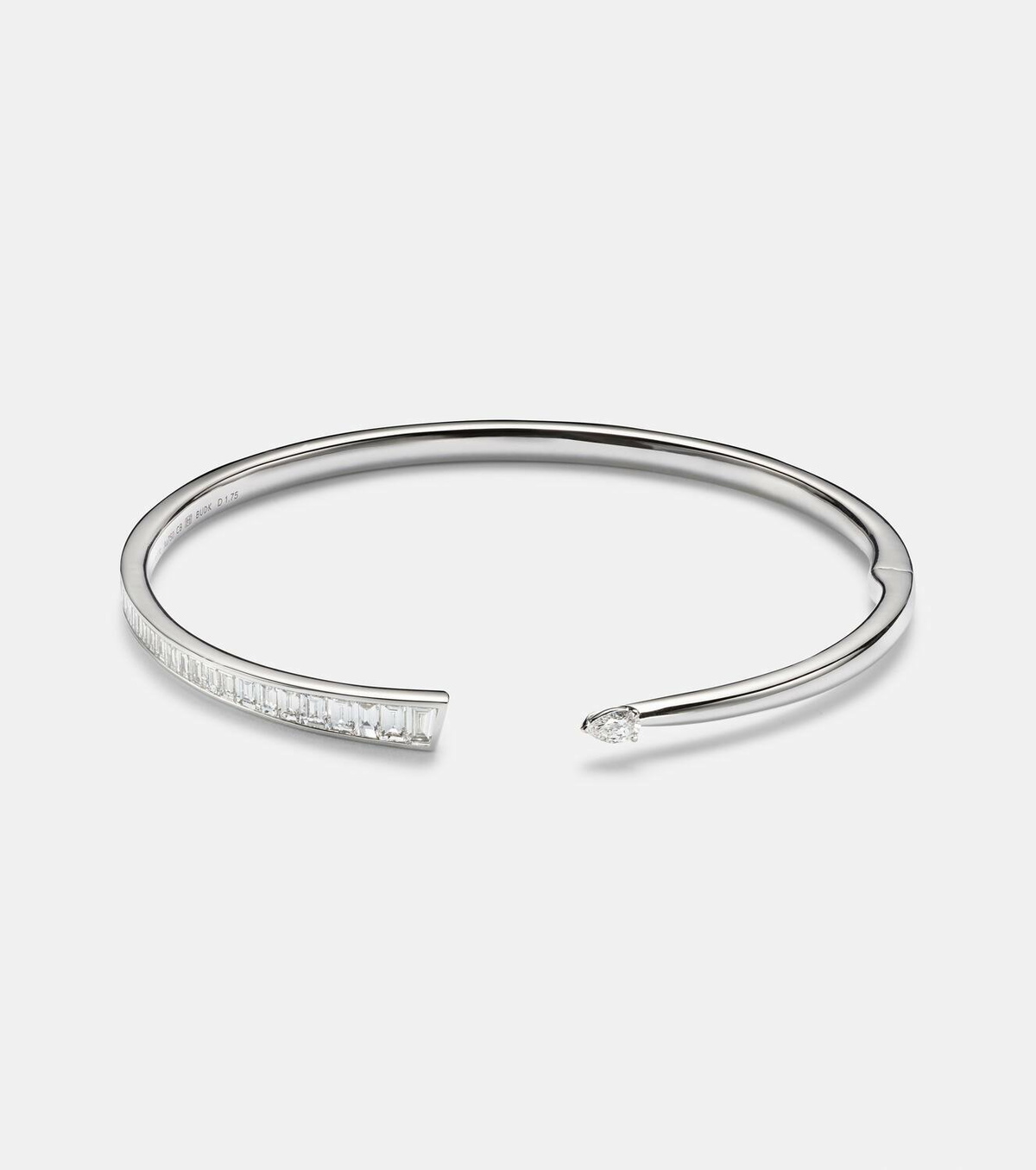 Bucherer Fine Jewellery Inner Fire 18kt white gold bangle with diamonds