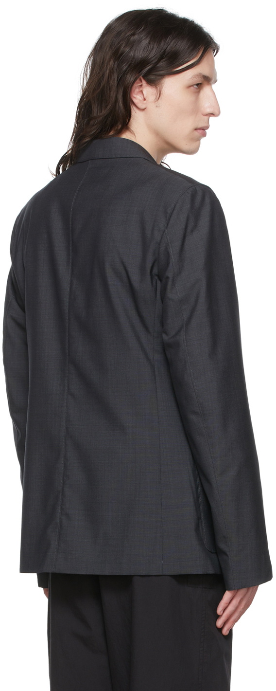 Lemaire Grey Wool Blazer
