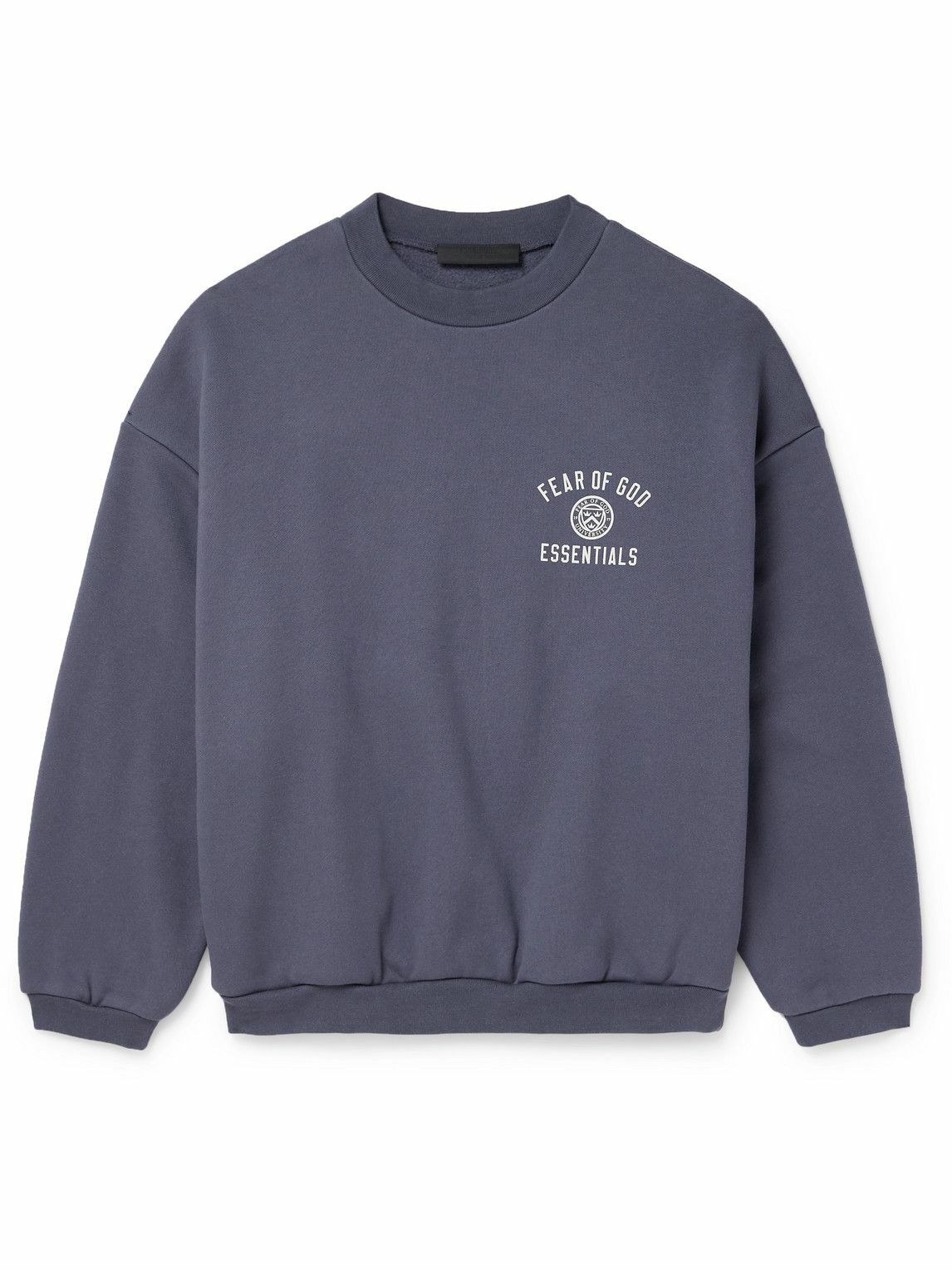 FEAR OF GOD ESSENTIALS - Logo-Print Appliquéd Cotton-Blend Jersey