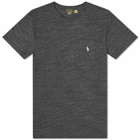 Polo Ralph Lauren Men's Pocket T-Shirt in Black Marl Heather