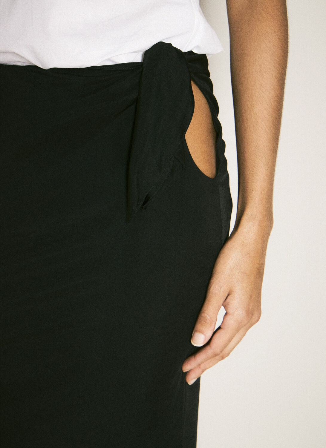 Saint Laurent Cut-Out Skirt
