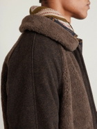 RRL - Fleece-Panelled Wool-Blend Jacket - Brown