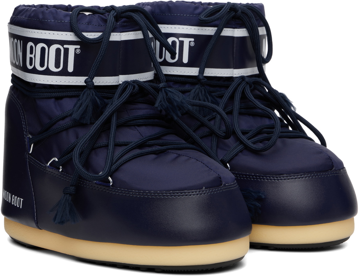 Moon Boot Navy Icon Low Nylon Boots