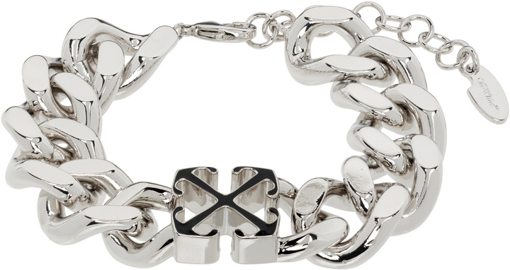 Photo: Off-White Enamel Arrow Chain Bracelet