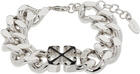 Off-White Enamel Arrow Chain Bracelet