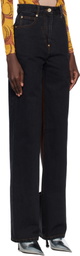 Pushbutton Black Back Panty Jeans