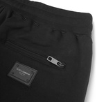 Dolce & Gabbana - Loopback Cotton-Jersey Shorts - Black