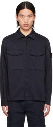 Stone Island Navy Overshirt Jacket