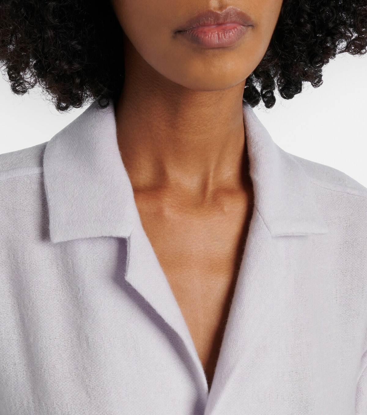 God's True Cashmere Affirmations cashmere pajama shirt with moonstone
