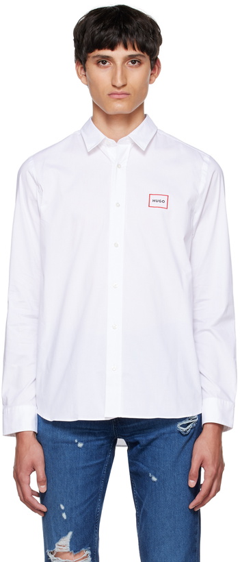 Photo: Hugo White Patch Shirt