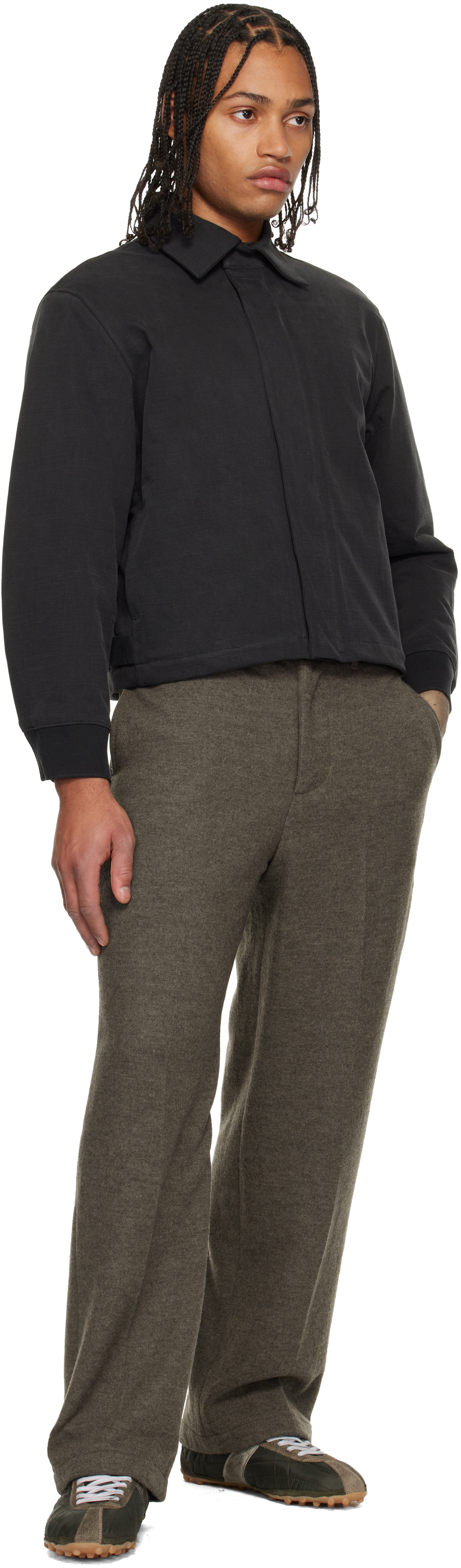 Lady White Co. Gray Crater Trousers