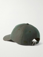Burberry - Iridescent Cotton-Twill Baseball Cap - Green