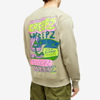 Creepz Men's O.T.T Logo Crew Sweat in Smoke