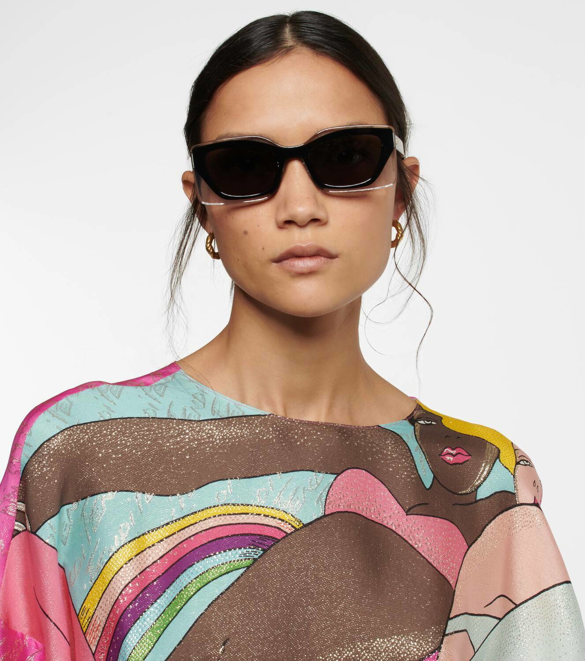 Fendi Fendi Feel rectangular sunglasses Fendi display picture 3