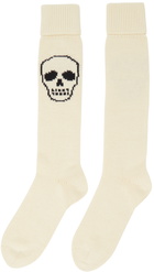 Alexander McQueen Off-White Skull Socks