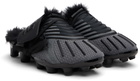 BALMAIN Black Half Time Faux Fur-Lined Mule Slip-on Loafers