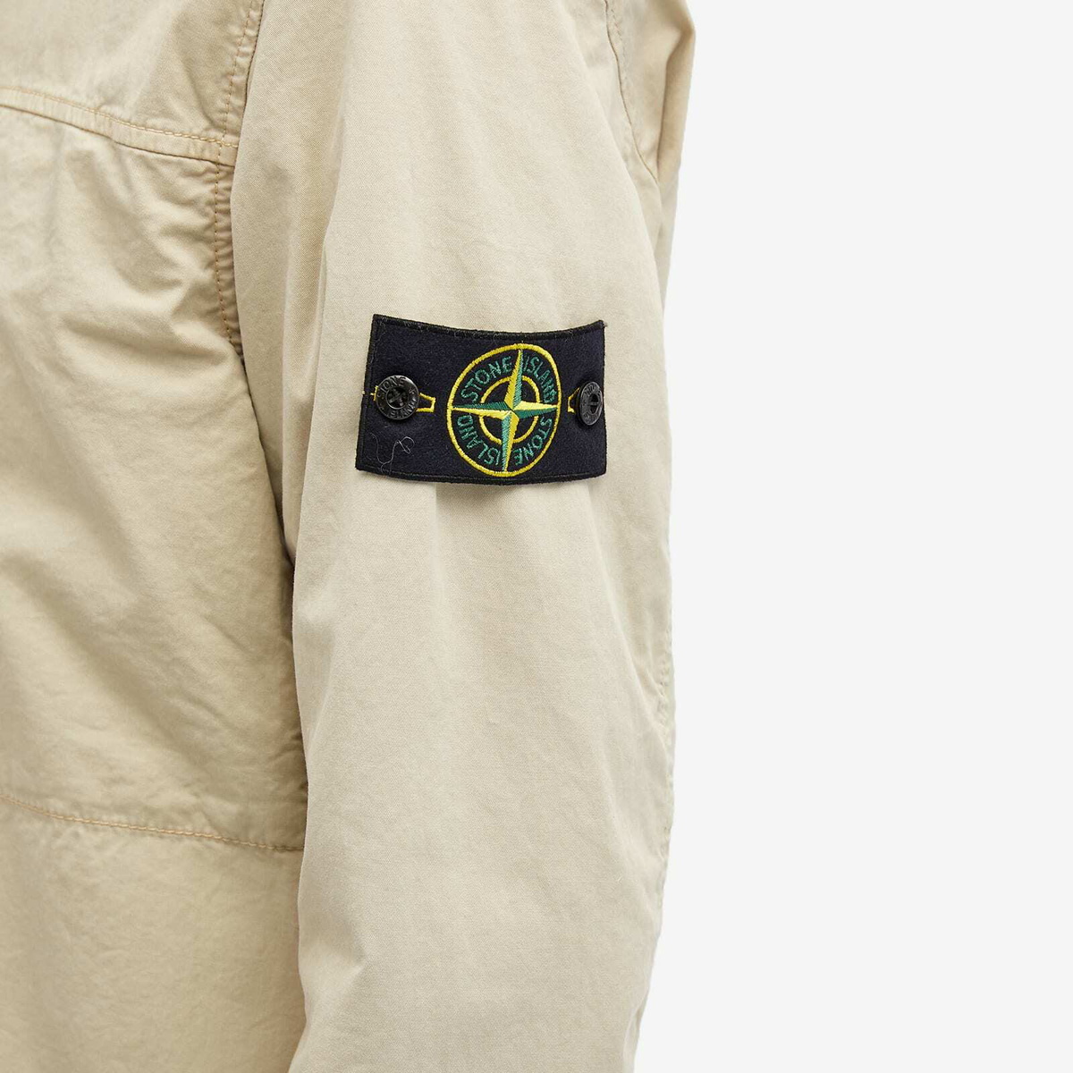 Stone Island Men's Supima Cotton Twill Stretch-TC Zip Shirt Jacket