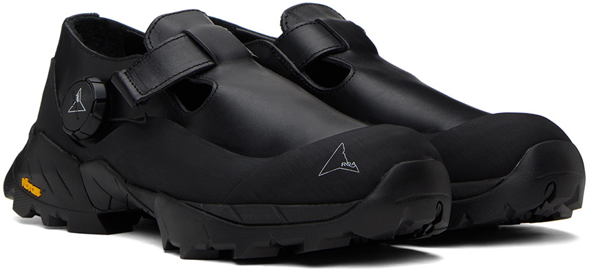 ROA Black Mary Jane Loafers ROA
